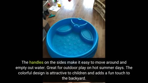 Skim Remarks: Step2 Play & Shade Pool for Toddlers Plastic Kids Outdoor Pool, Multicolor