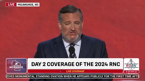 WATCH: Sen. Ted Cruz at 2024 RNC in Milwaukee, WI - 7/16/2024