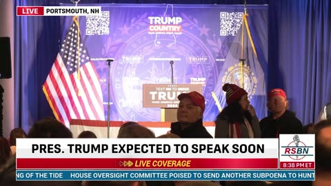 FULL EVENT: President Trump Delivers Speech in Portsmouth, New Hampshire - 1/17/24