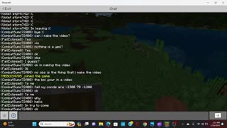 minecraft chat in my world