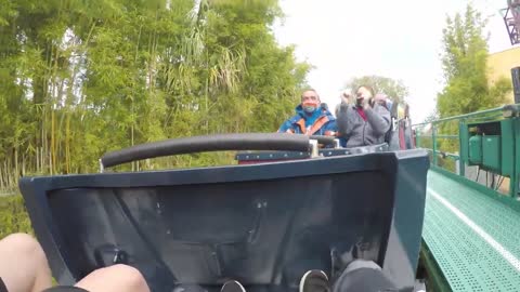 Cobras Curse front seat on ride 4K POV @30fps Busch Gardens Tampa