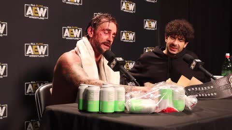 'CM Punk's "AEW MIC DROP" 'ALL ELITE WRESTLING' CM PUNK Press Conference