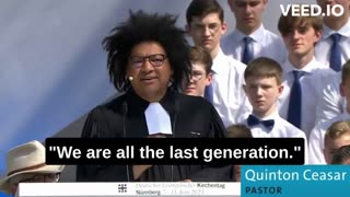 'We are the last generation'.. 'Black lives always matter' and 'God is queer' being preached..