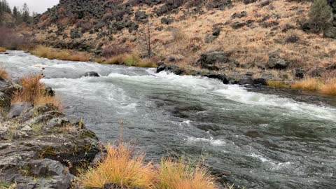 Central Oregon – Steelhead Falls – A River Runs Through It – 4K