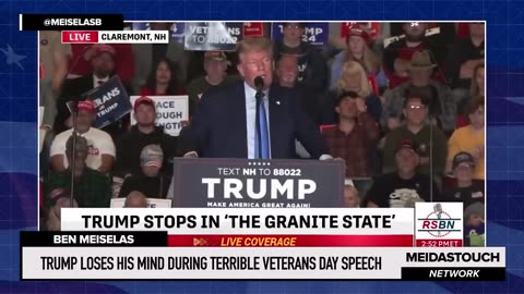 VISIBLY CONFUSED Trump LOSES HIS MIND during Terrible Veterans Day Speech