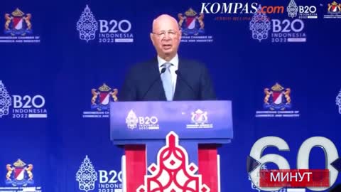 WEF Klaus Schwab admits at the G20 summit that globalization is over, US dominance is over,