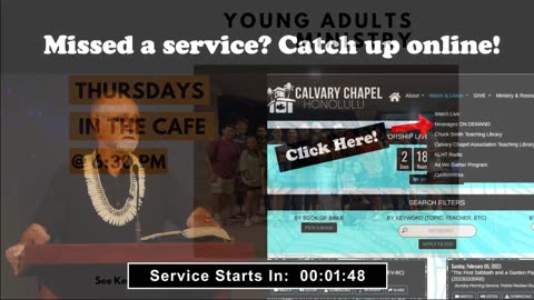 Calvary Chapel Honolulu Live Stream