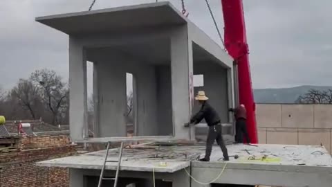 Cement integrated house lifting process- Good tools and machinery make work easy