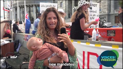 Peaceful Protest in Wellington - Chantal speaks out