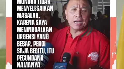 Jawaban Iwan Bule Ketika Di Desak Mundur