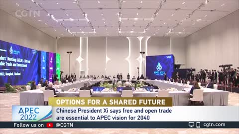 Xi calls for free, open trade at APEC Economic Leaders' Meeting