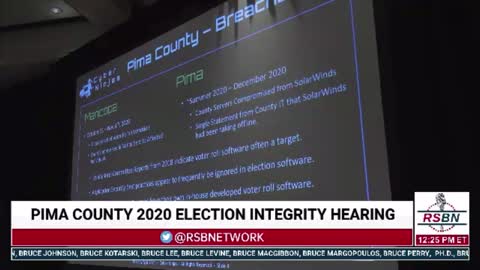 Seth Keshel: Pima County, Arizona Election Integrity Hearing 12/13/21