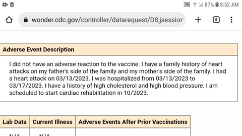 VAERS: 56YR OLD MAN BLAMES HEART ATTACK ON EVERYTHING EXCEPT THE SHOTS!