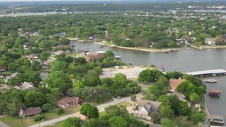 Drone video over Lake Granbury