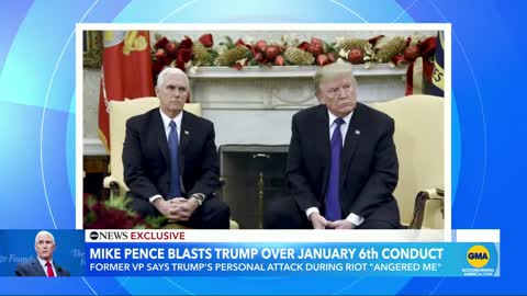 Pence tells David Muir he 'can't account' for what Trump was doing during Jan. 6 riot l GMA