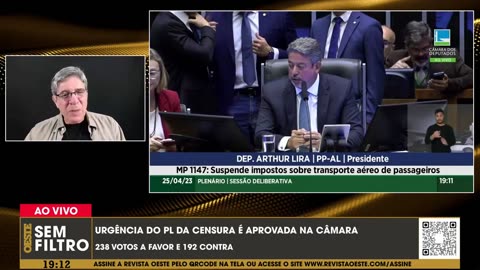PL da Censura aprovado às pressas institui CENSURA no Brasil