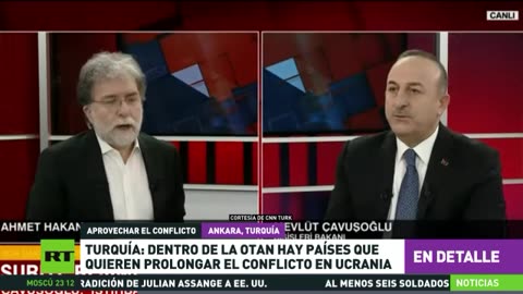 Mevlüt Çavusoglu Ministro de exteriores Turco Paises de la OTAN que quieren que la guerra continúe