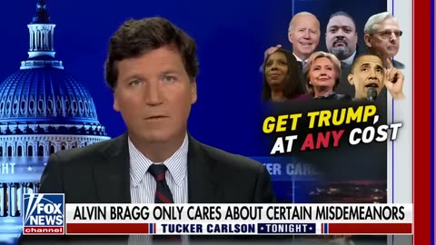 Tucker Carlson calls out the possible indictment of former President Trump