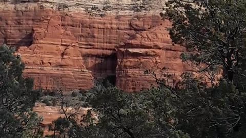 Sedona Arizona hiking up to "Devil's Bridge" with snow and ice. 2/17/23