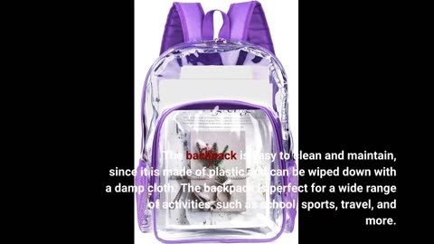 Customer Feedback: Fomaris Cute Pink Clear Backpack Stadium Approved 12x12x6 Small Mini Clear P...