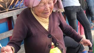 90 years old mother dancing in nepali song