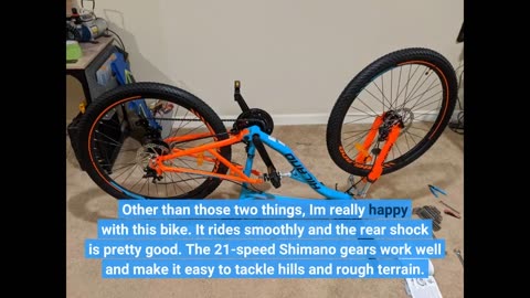 Customer Comments: Hiland Full Suspension Mens Mountain Bike, Shimano 21 Speed, 26 Inch Wheel,D...