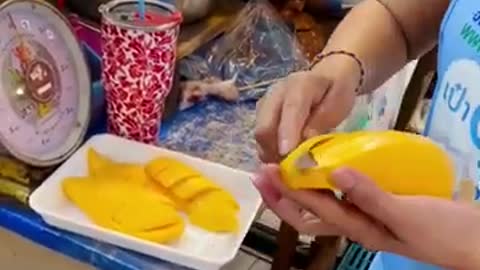 Amazing Mango Cutting Skills _ Thai Street Food _15วัน15Shorts-FKObx07VR1Q