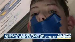 Teacher Tapes Talkative Student's Mouth Shut