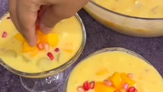 Mango Fruit Custard Recipe