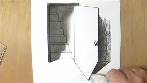 The Door Illusion - Magic Perspective with Pencil