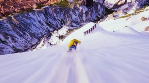 The top of the snow mountain!