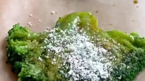 Smashed Broccoli with a Parmesan crust