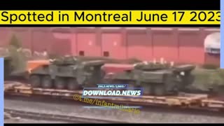 Armored Fighting Vehicles On The Move In Canada