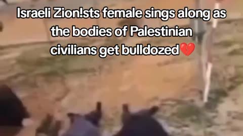 Israeli soldiers bulldoze over Palestinians
