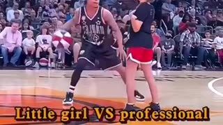 Little girl vs professional