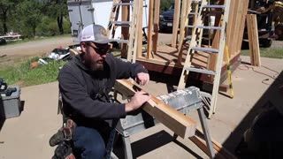 BIRDS MOUTH & PURLINS Cutting The Roof | Chicken coop build PART- 4