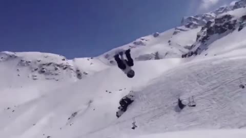 Snowboarding Doubla Backflip Almost Went Perfect
