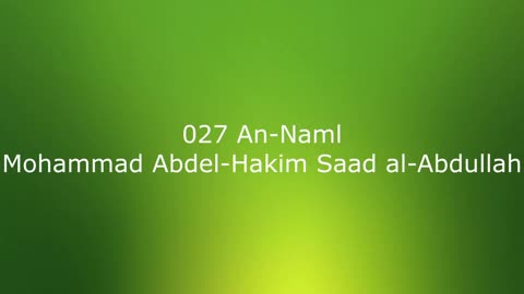 027 An-Naml - Mohammad Abdel-Hakim Saad al-Abdullah