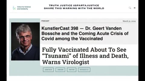 THE HIDDEN CRIME: Expert Vaccine Virologist Geert Vanden Bossche