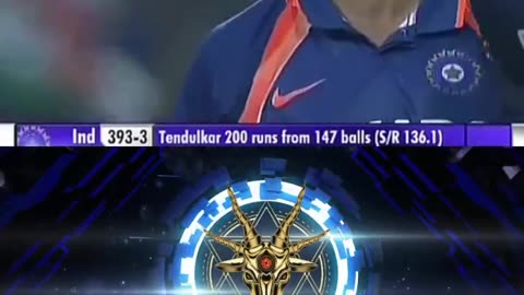Sachin Tendulkar double century in ODI highlights