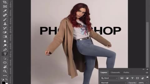 How to Place Text Behind an Object in Photoshop
