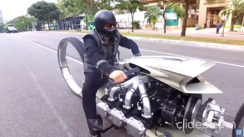 TMC DUMONT - Motorcycle with an Airplane Engine. Close futur