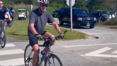 Joe Biden Falls Off His Bike#biden #joebiden #letsgobrandon #president #memes #unitedstates