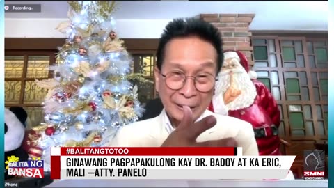 Ginawang pagpapakulong kay Dr. Badoy at Ka Eric, mali —Atty. Panelo