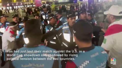 Iranian Soccer Fan Tackled By Qatar World Cup Security Over Protest Slogan