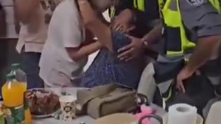 The moment an Israeli soldier who was rescued from Hamas captivity in Gaza