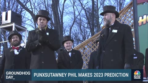 Punxsutawney Phil makes 2023 Groundhog Day prediction