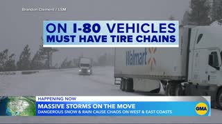 Winter weather moves across the country