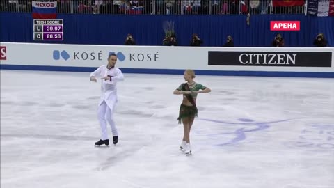 World Ice Skating Championship Dance Performance on Bollywood Song