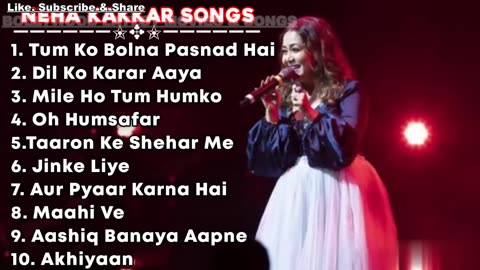 Best Of Neha Kakkar Hindi Top 10 Hit Songs Of Neha Kakkar 2022 Latest Bollywood Songs
